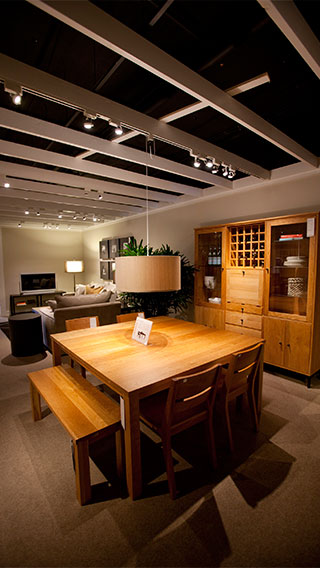 Philips overhead lighting in use at Room and Board