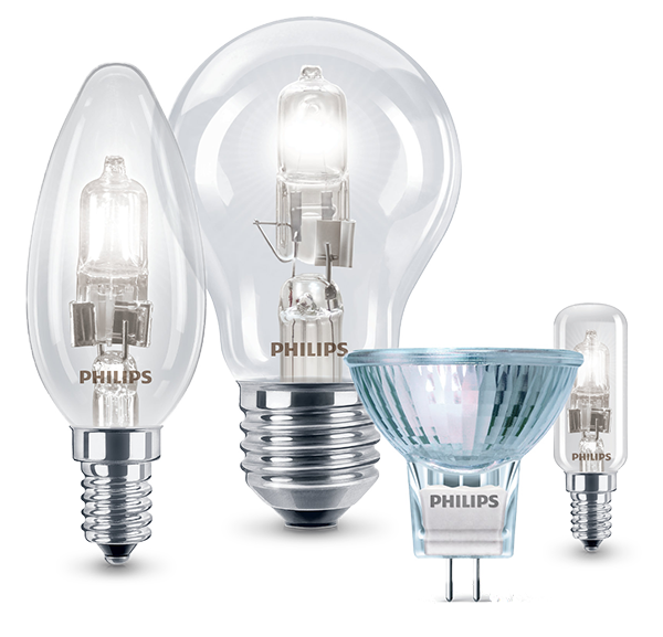 Philips Halogen light bulbs product family 