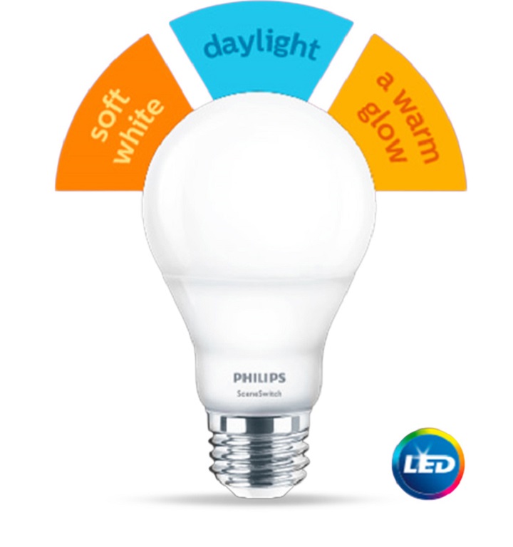 Three light settings in one bulb
