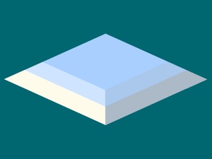 Sidelight with shadow creates a directional sunlight illusion